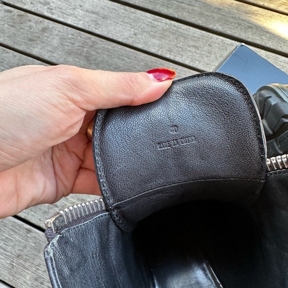 Rag & bone Shiloh Zip High Block Heel Combat Boots 40 10 - Picture 7 of 9